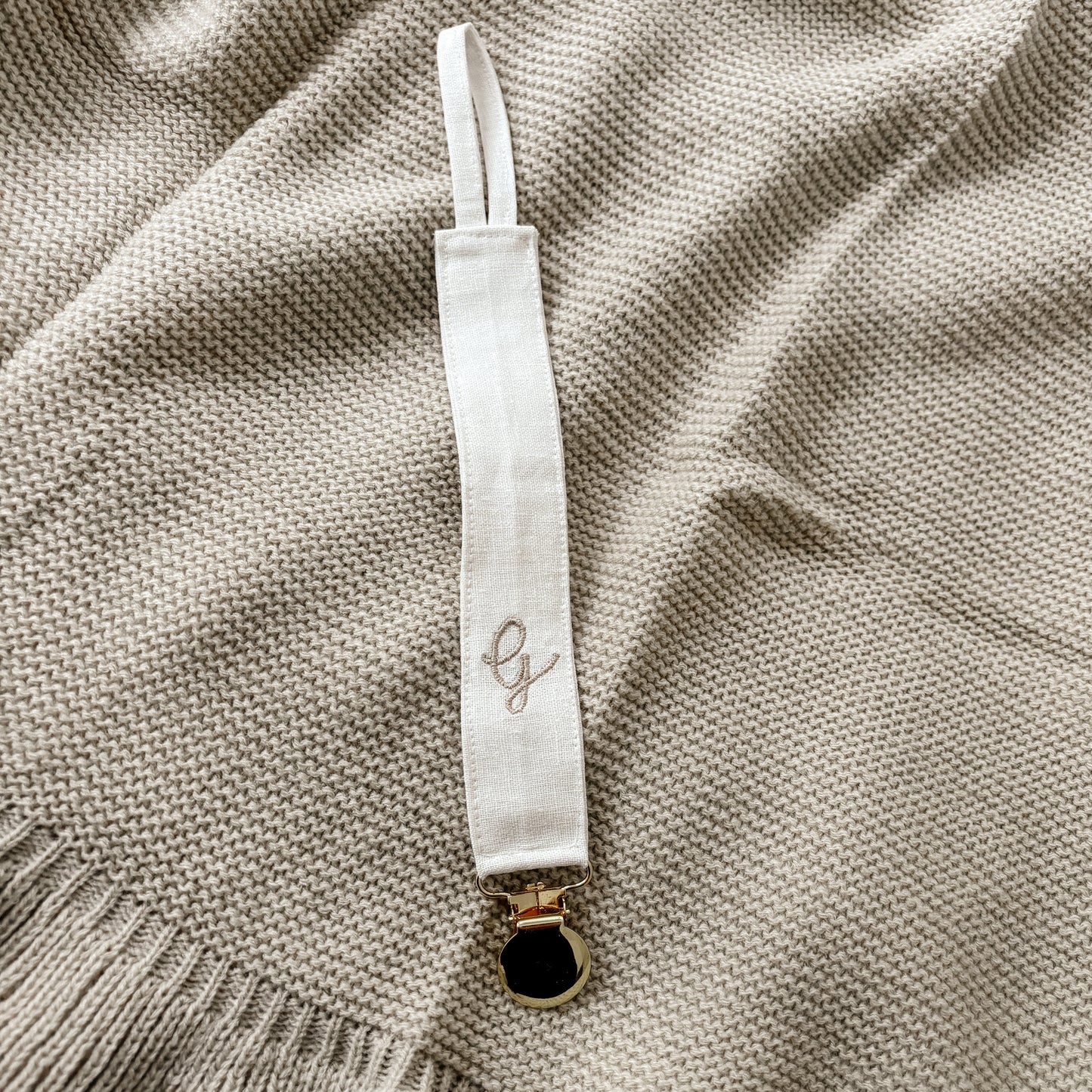 Speenkoord linnen wit