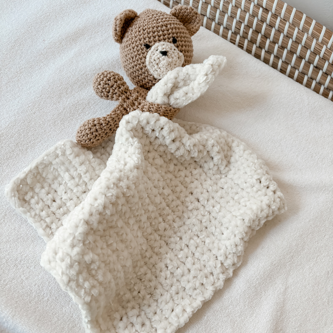 Gehaakt knuffeldoekje - Beige