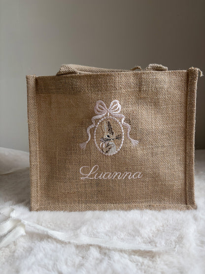 Jutte paasmandje | konijn met naam