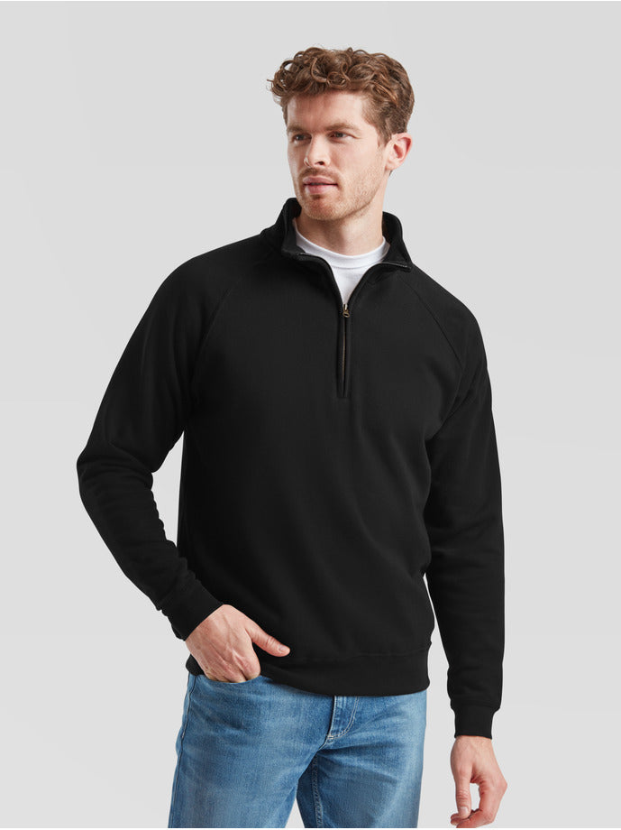 Classic Zip neck sweater | Fruit of the loom