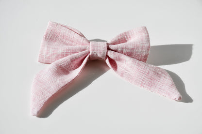 Haarstrik - linnen roze