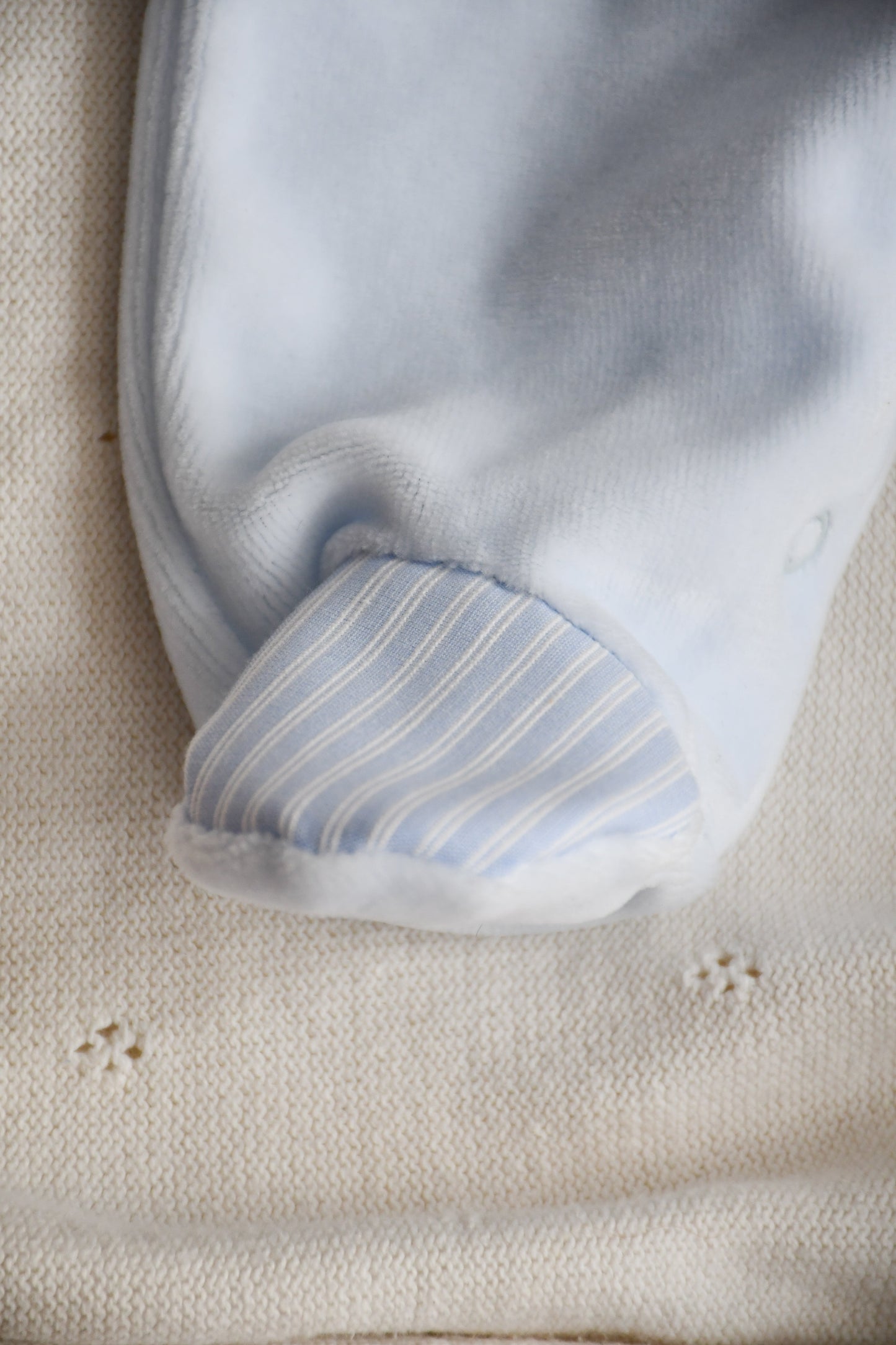 Kruippakje velours stripe