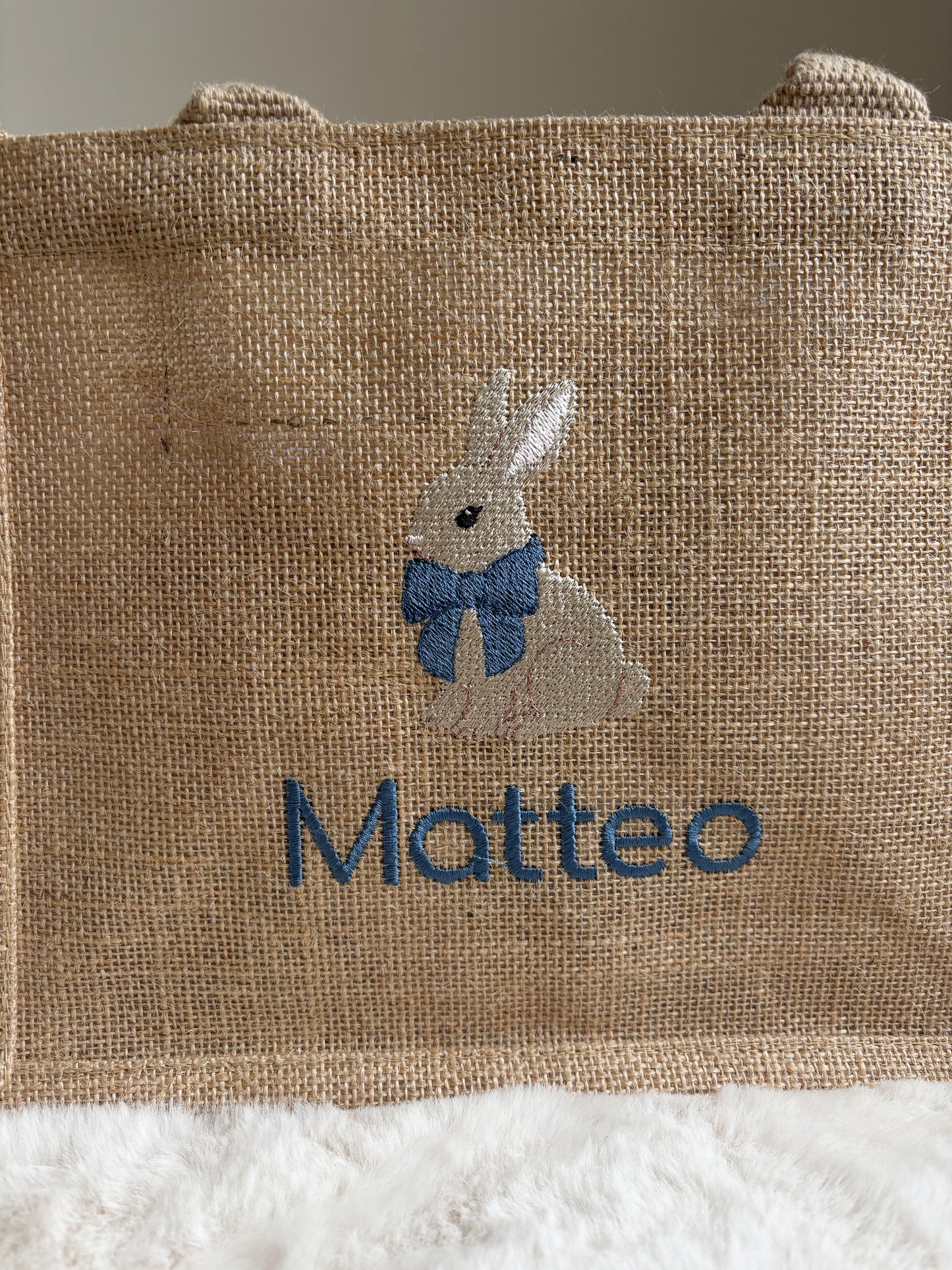 Jutte paasmandje | konijn met strik