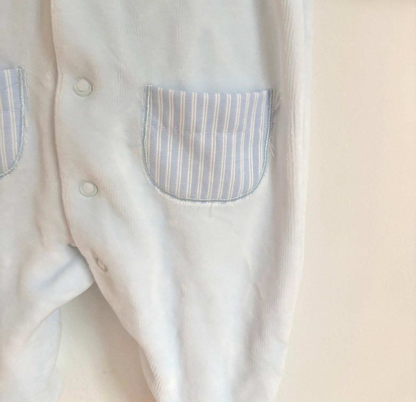 Kruippakje velours stripe