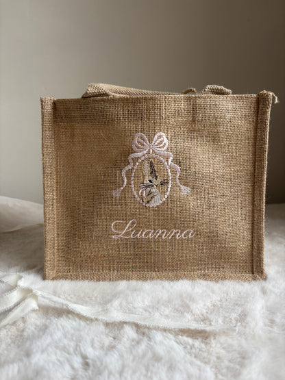 Jutte paasmandje | konijn met naam