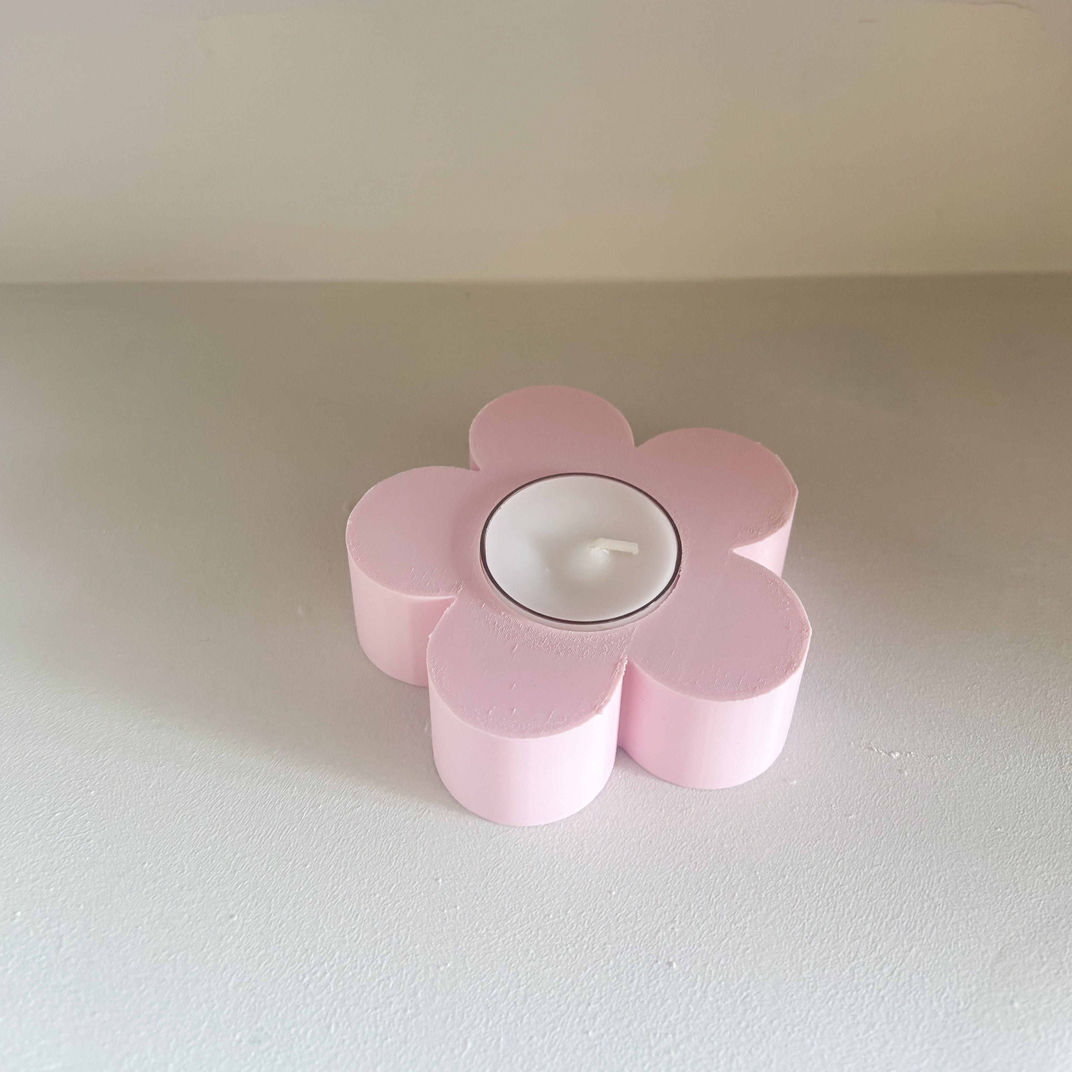 Theelichthouder bloem