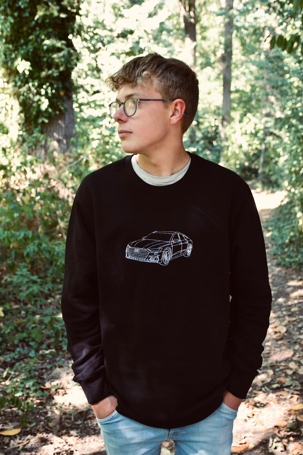 Trui lijntekening voertuig