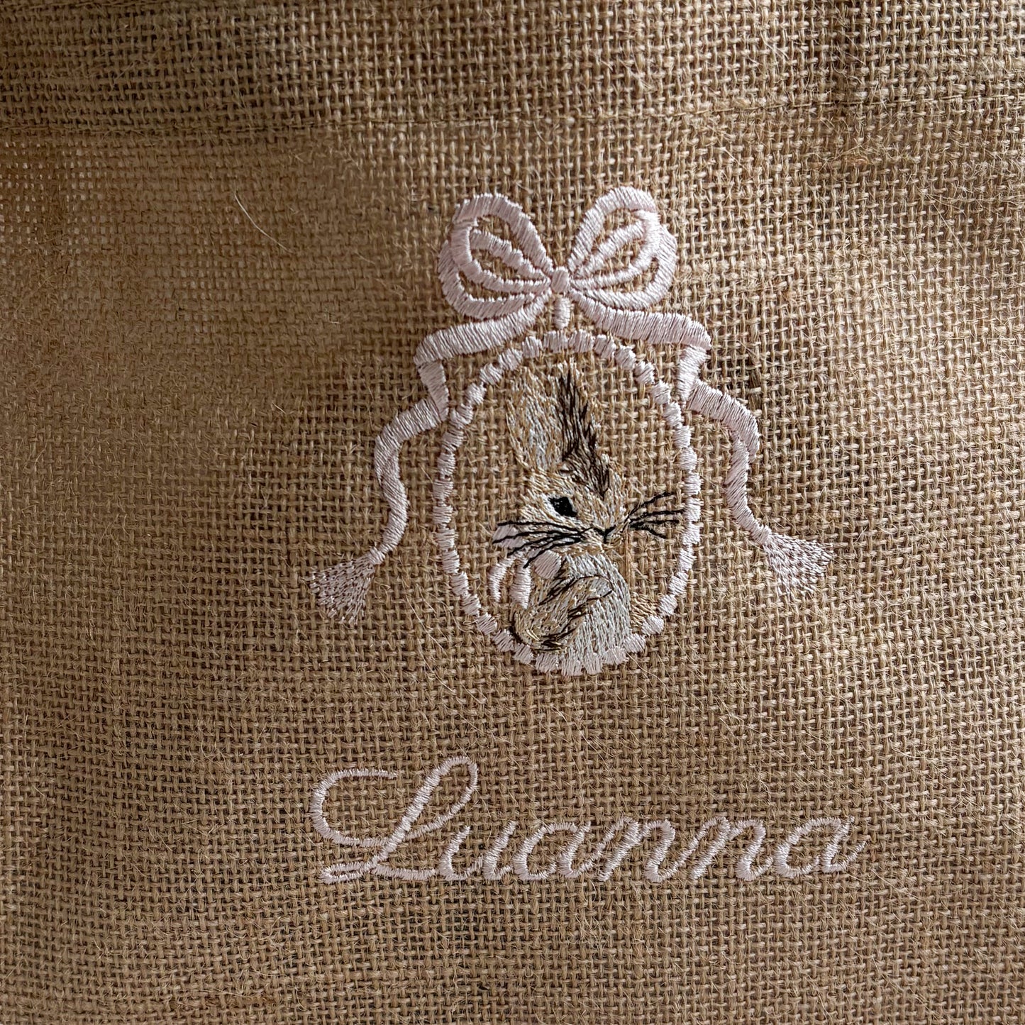 Jutte paasmandje | konijn met naam