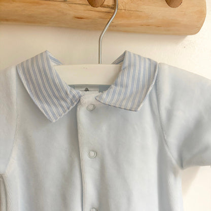 Kruippakje velours stripe