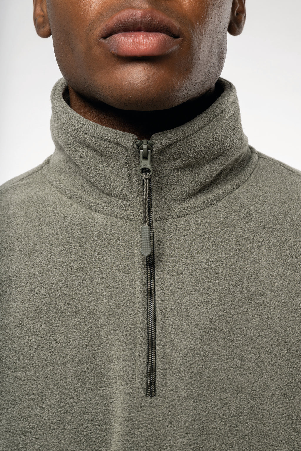 Fleece trui half zipper | Kariban