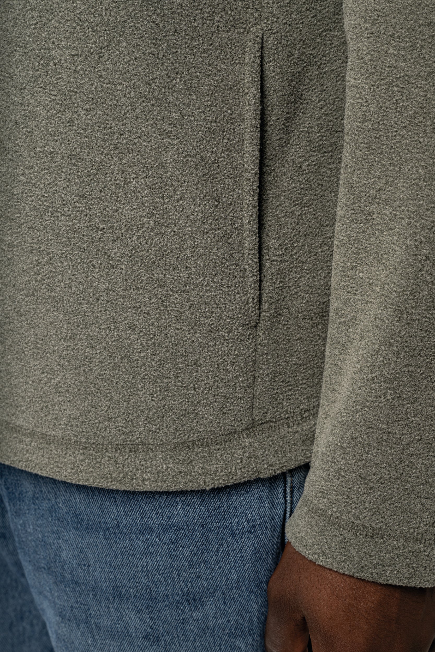 Fleece trui half zipper | Kariban