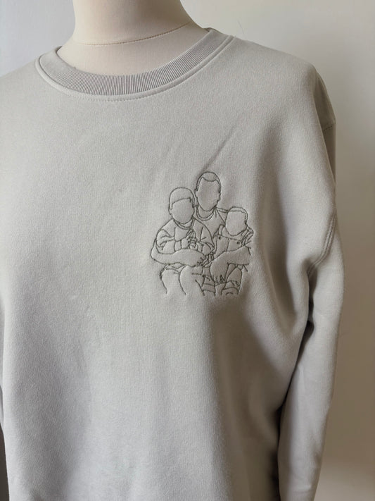 Trui met lijntekening