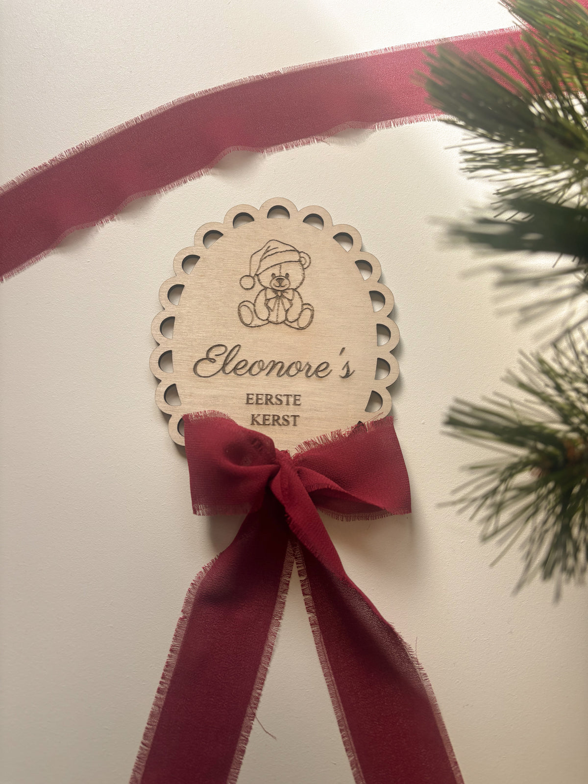Bordje mijn eerste kerst