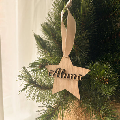 Kersthanger | 3d naam ster