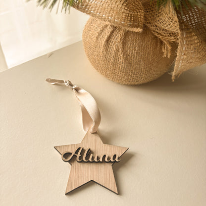 Kersthanger | 3d naam ster