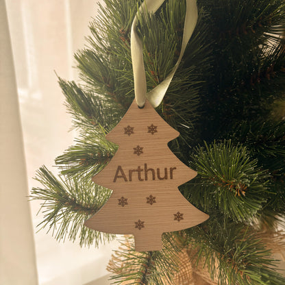 Kersthanger | Kerstboom gegraveerd naam