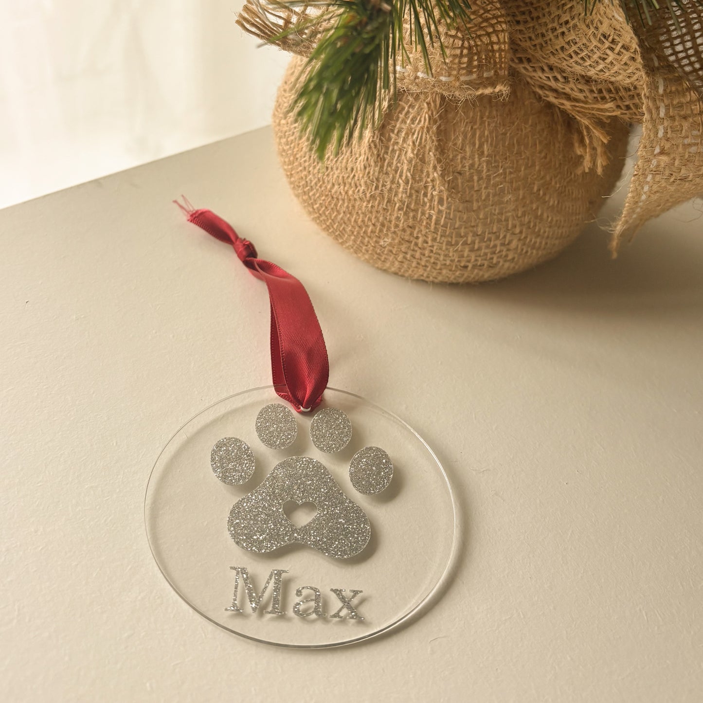 Kersthanger | plexi hondenpootje