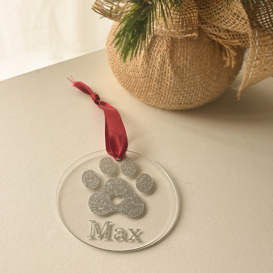 Kersthanger | plexi hondenpootje