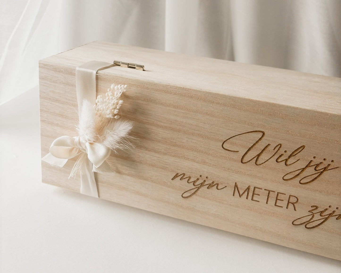 Wijnkist | Gegraveerd met tekst