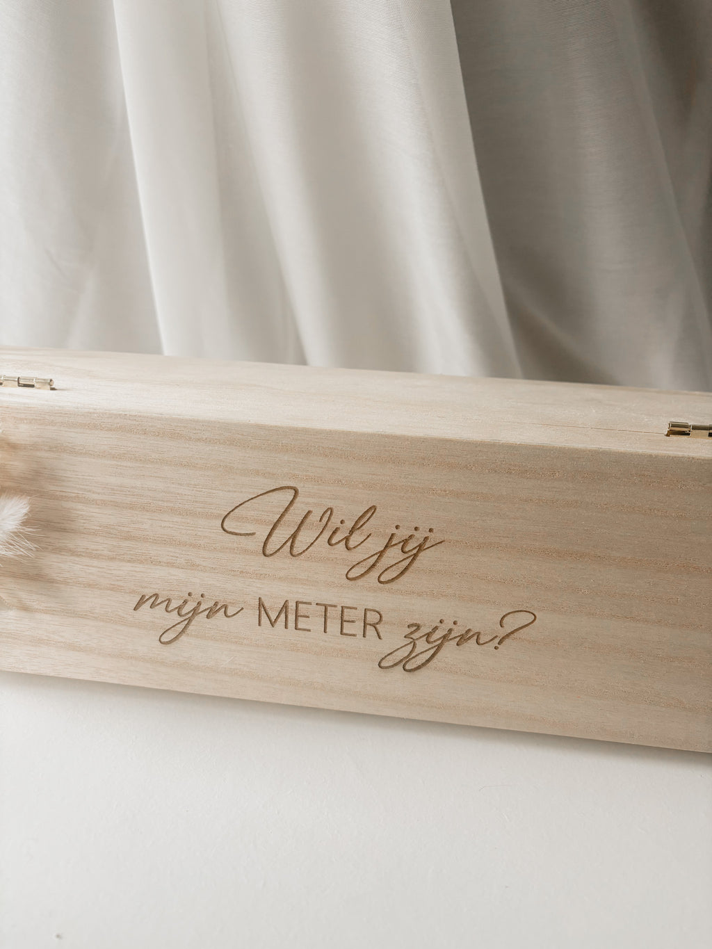 Wijnkist | Gegraveerd met tekst