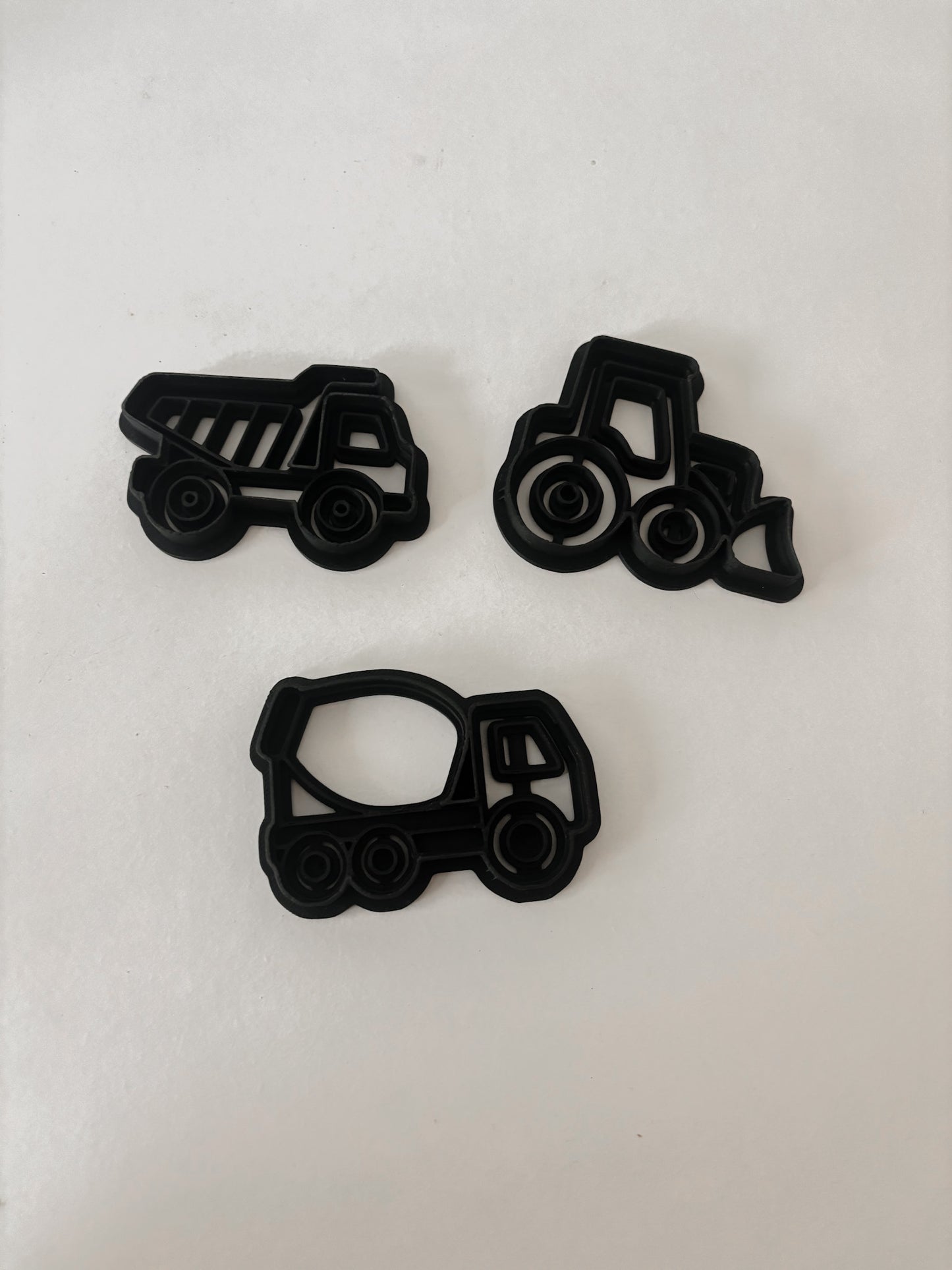 Uitsteekvormen bouwvoertuigen | Set van 3