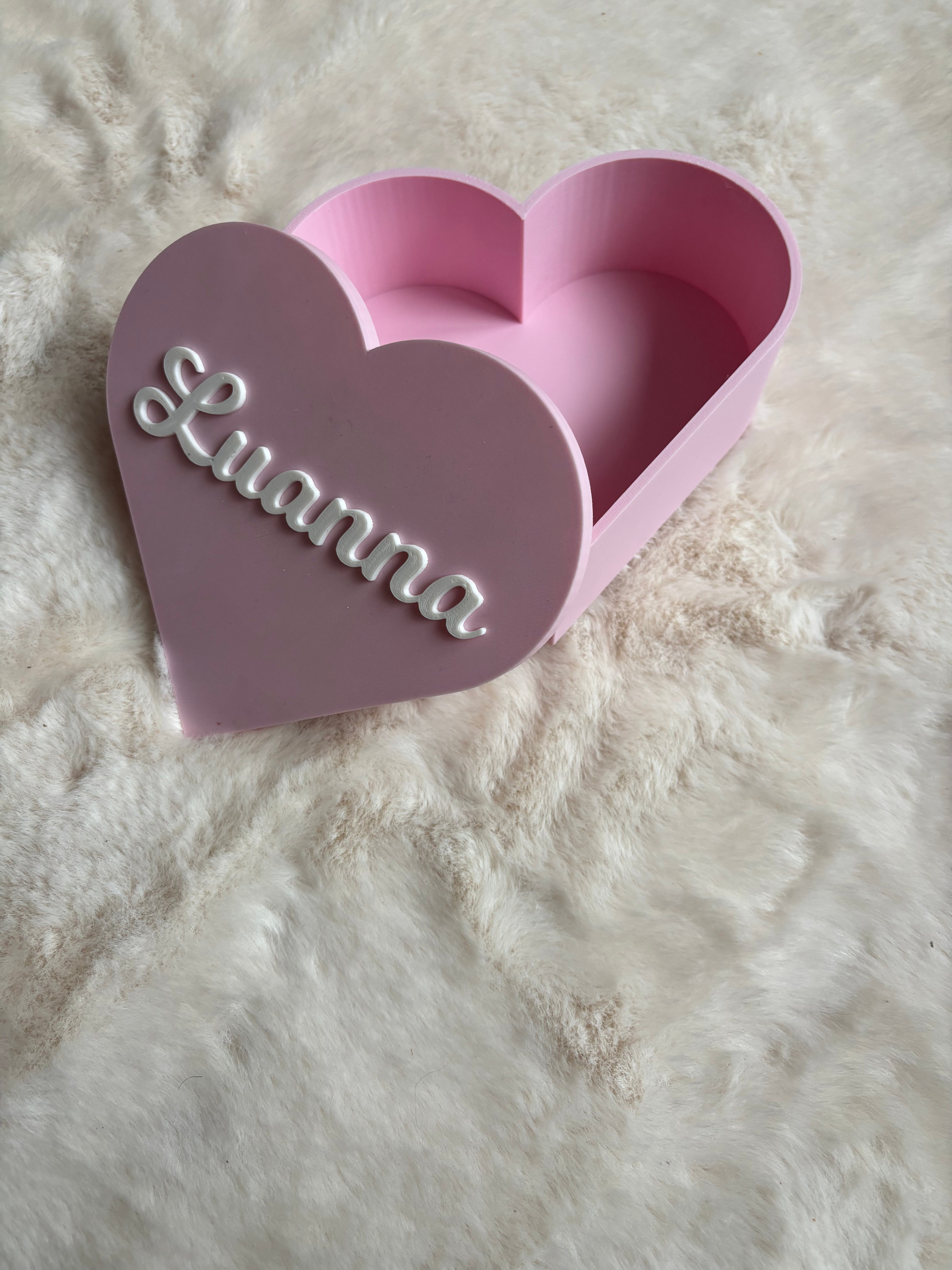 Opbergdoosje met naam | Hart