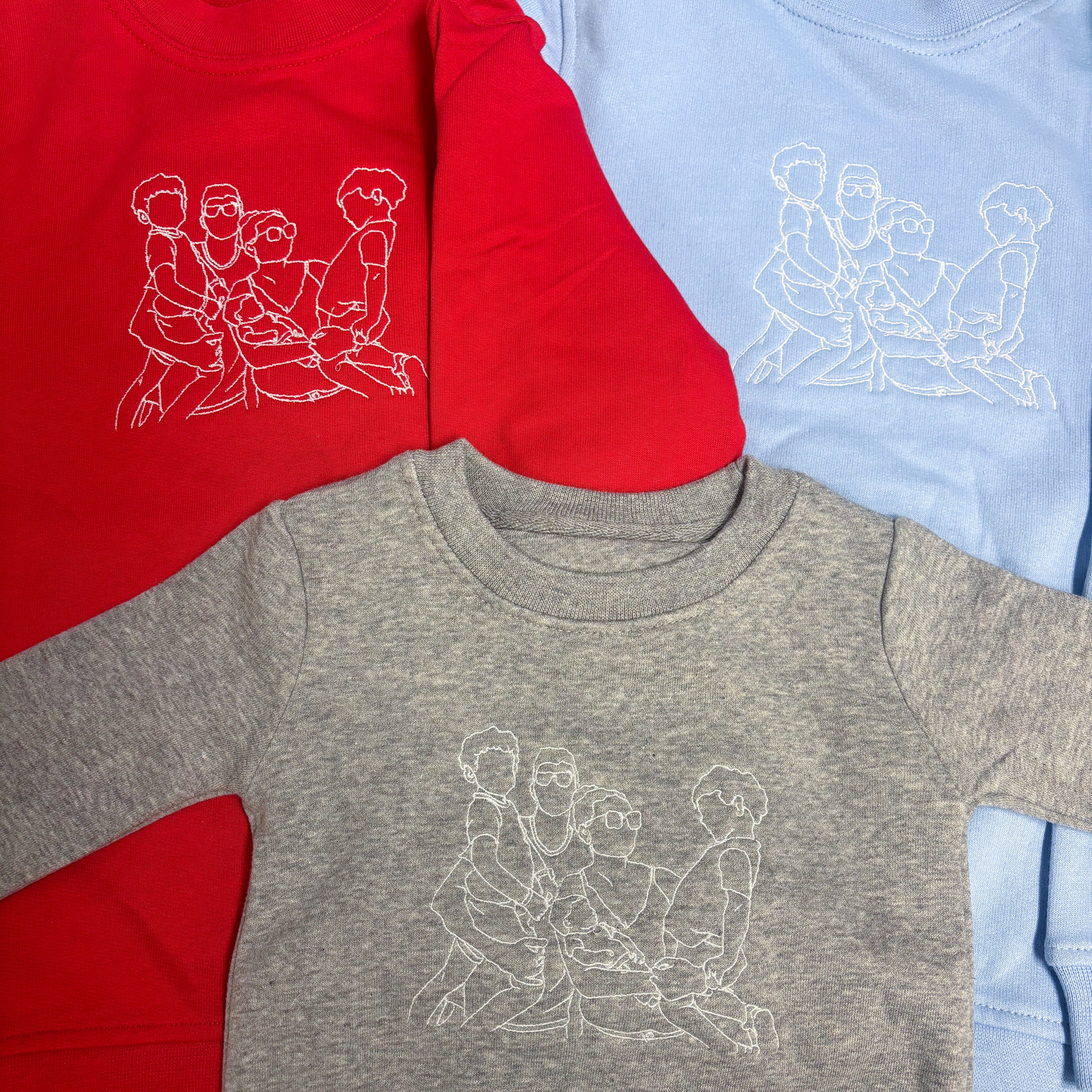 Sweater kind met lijntekening