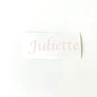Vinyl naamsticker medium (max. 12cm)