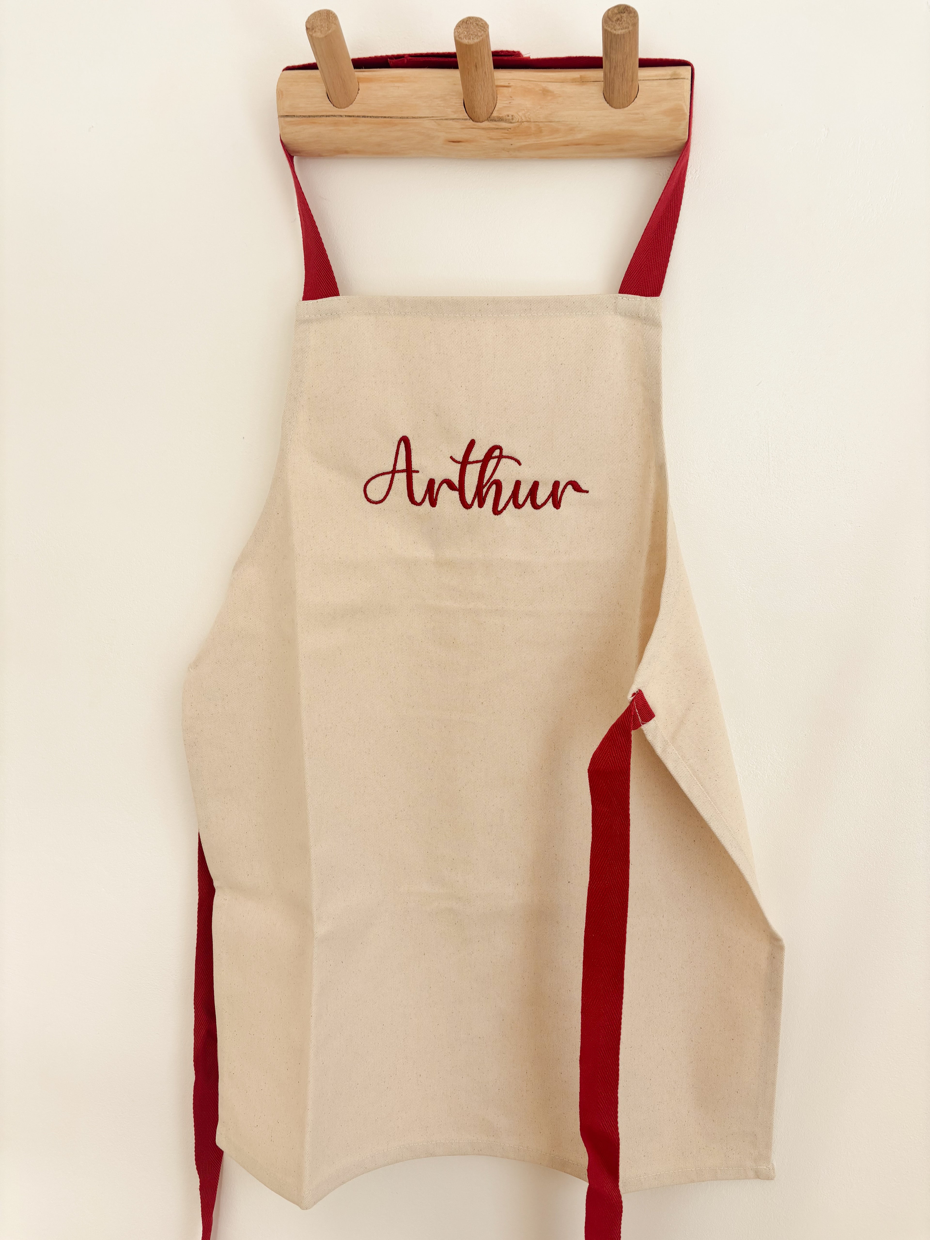 keukenschort met naam geborduurd