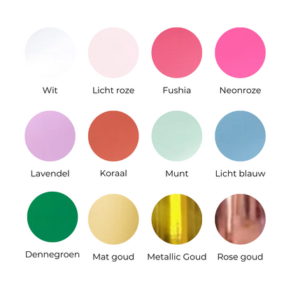 Vinyl naamsticker groot (max. 20cm)