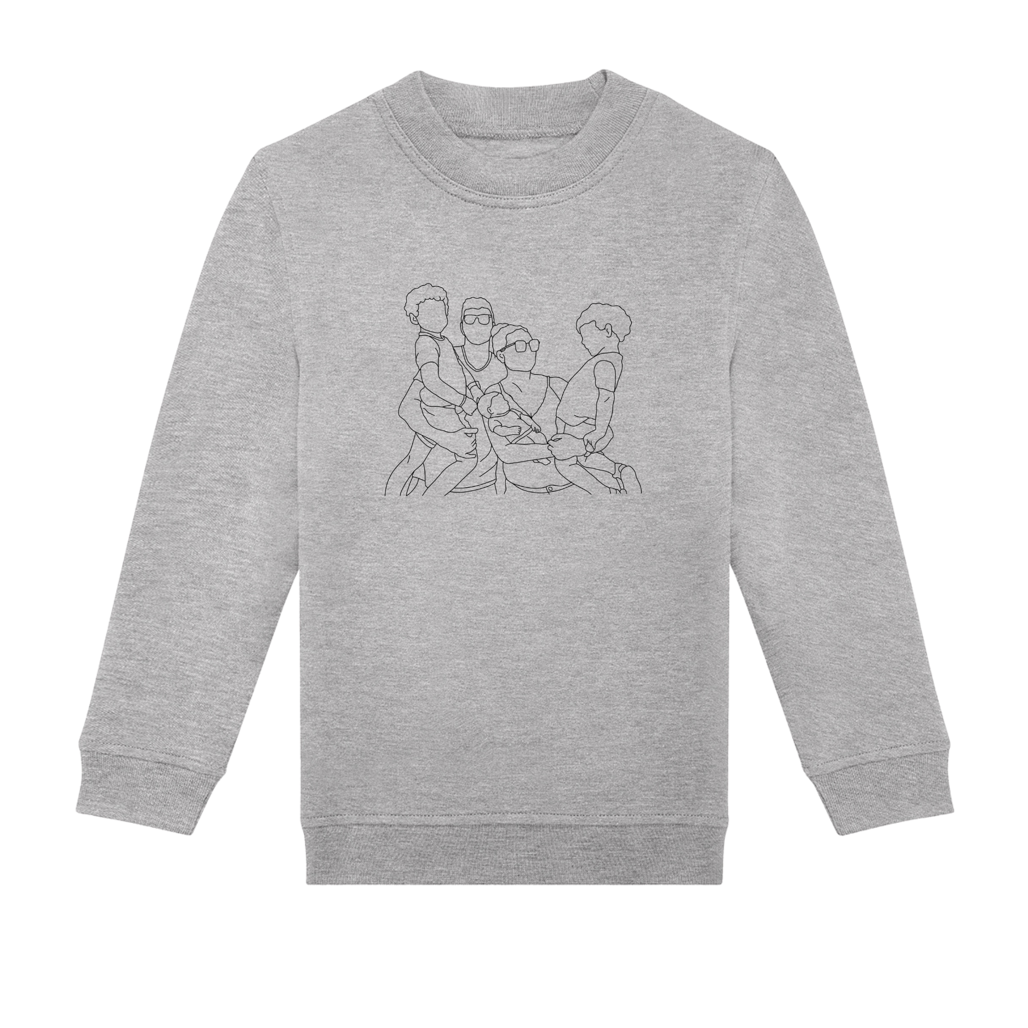 Sweater kind met lijntekening