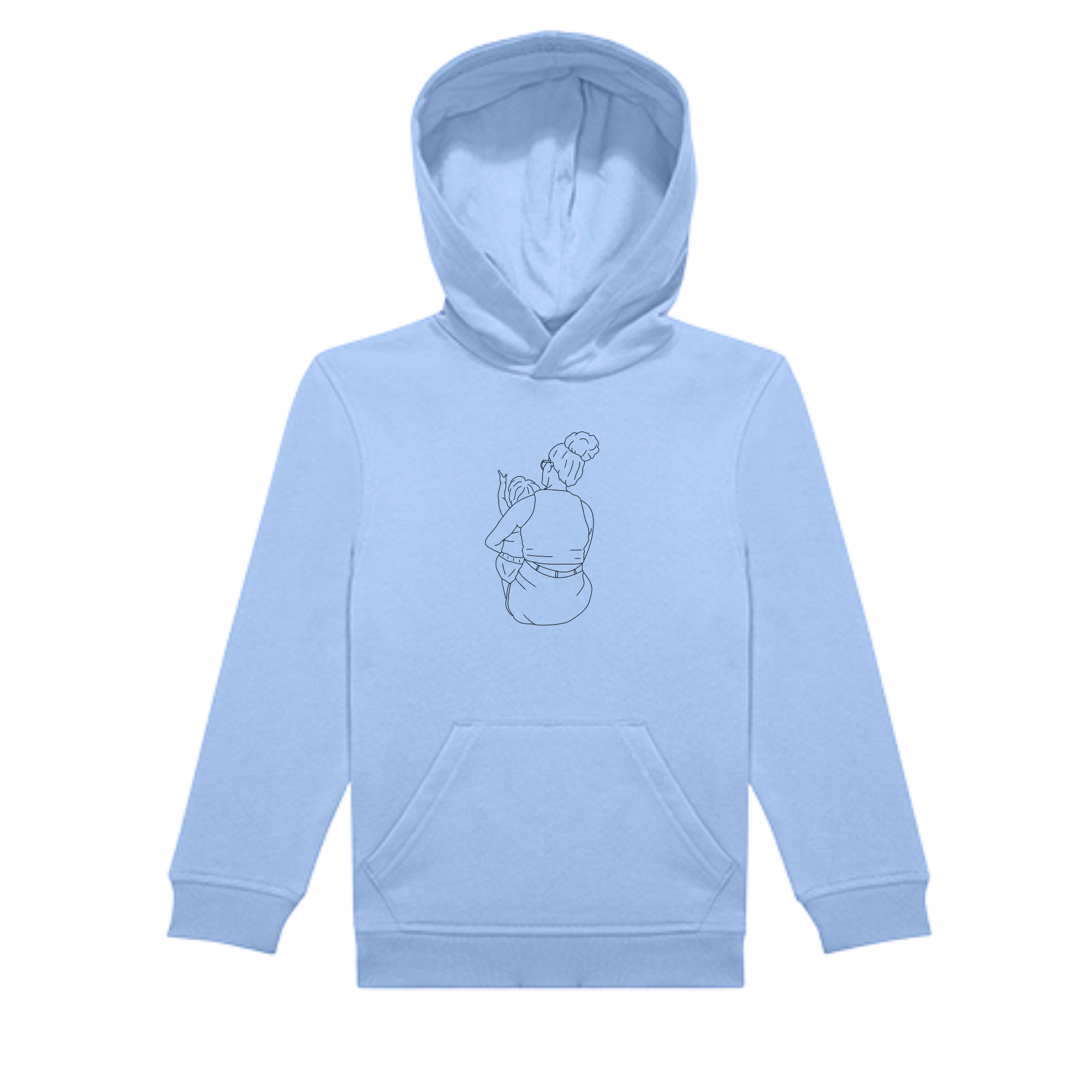 Hoodie kind met lijntekening