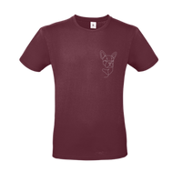T-shirt lijntekening hond