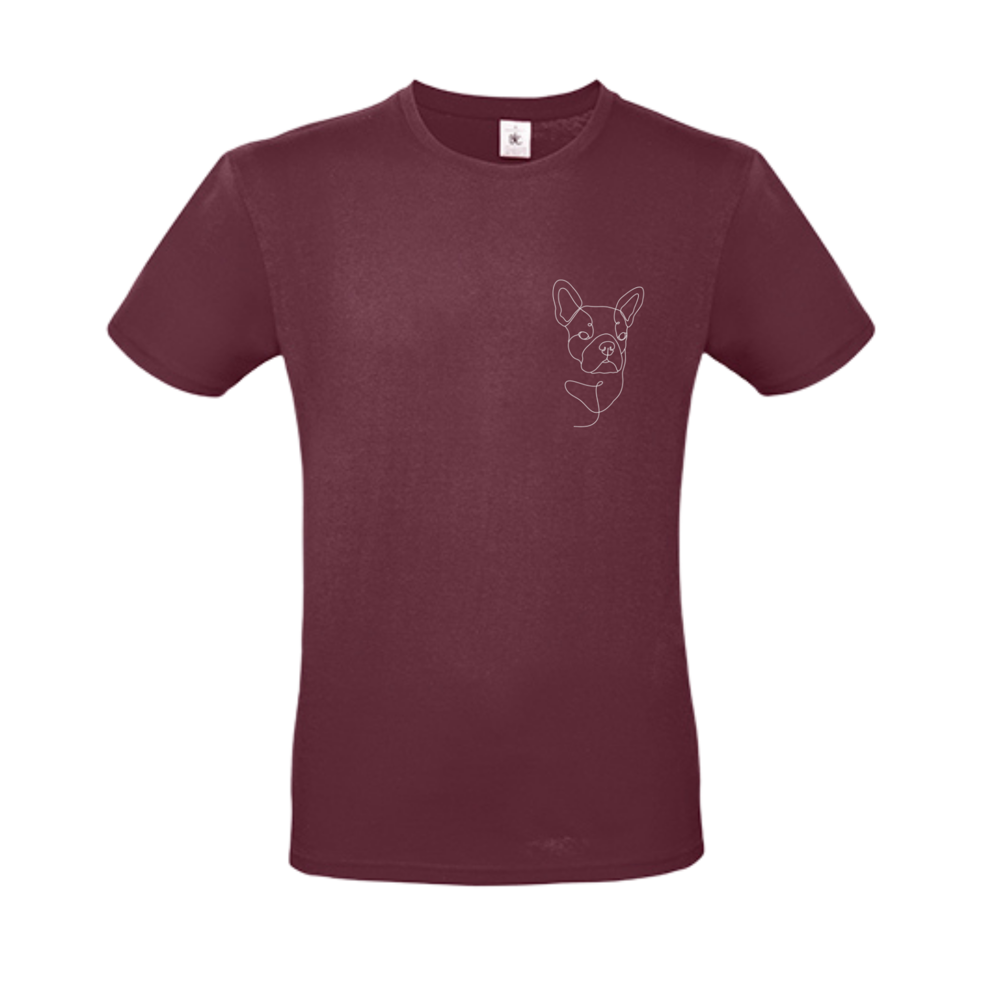 T-shirt lijntekening hond