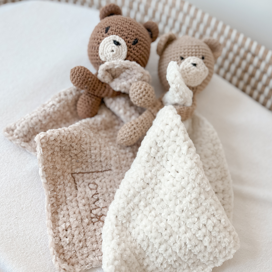 Gehaakt knuffeldoekje - Bruin