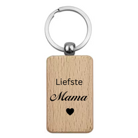 Sleutelhanger Mama | Gegraveerd