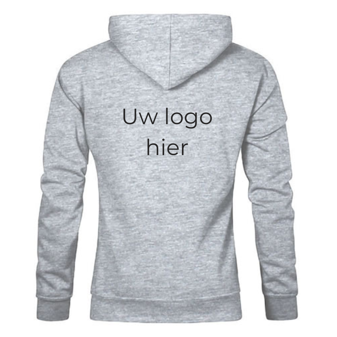 Hoodie met bedrukt logo (rug)