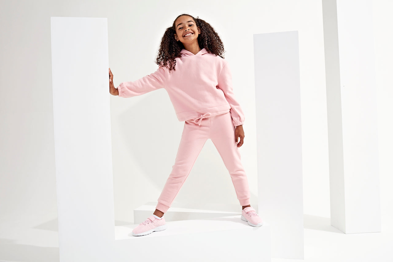 Set cropped hoodie + joggingbroek kids