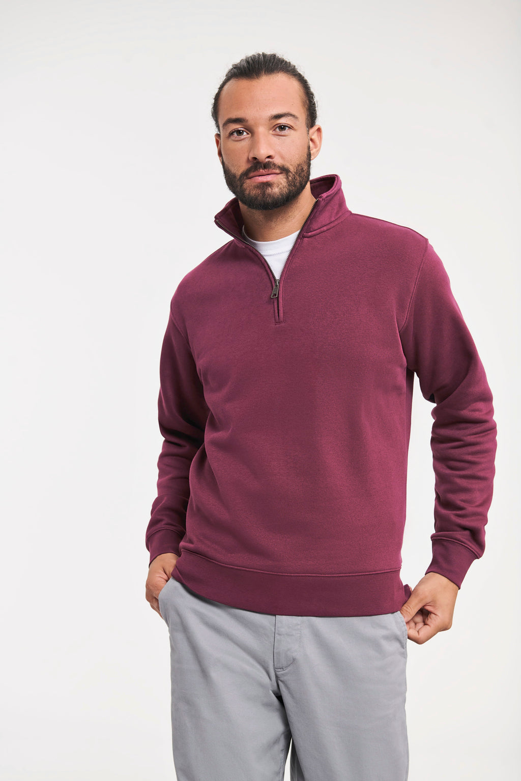 Classic Zip neck sweater | Fruit of the loom (kopie)