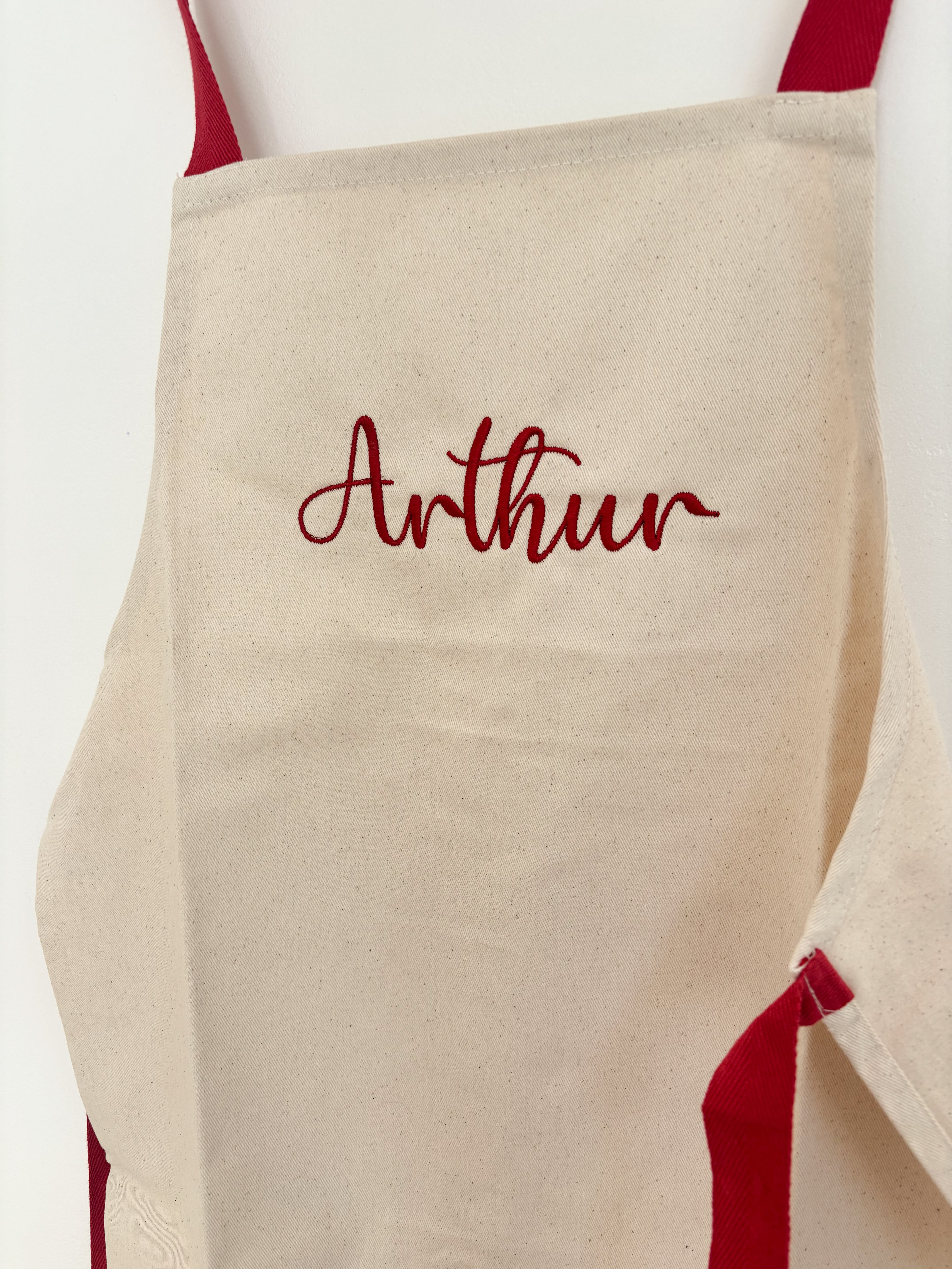 keukenschort met naam geborduurd